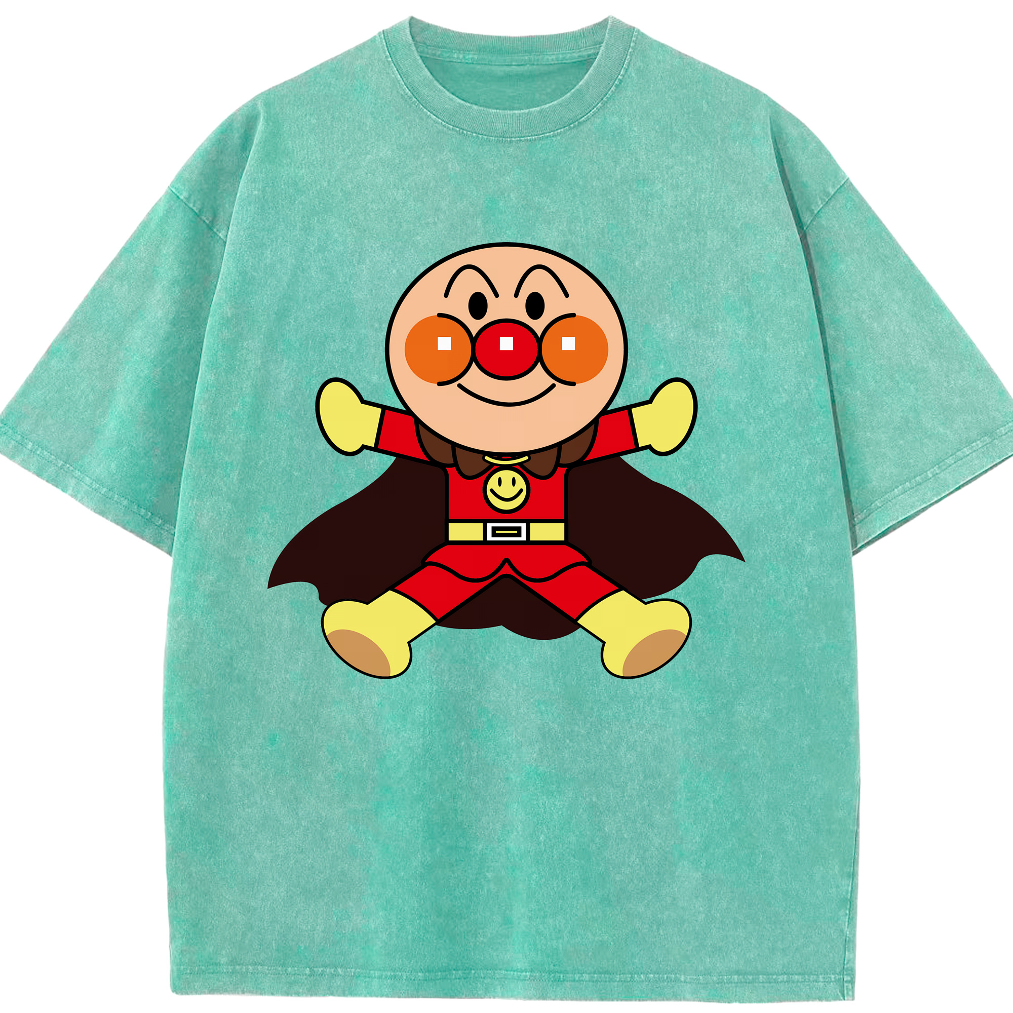（画像用） アンパンマン Anpanman 綿100% ヴィンテージ風 半袖Tシャツ（フロントプリント）